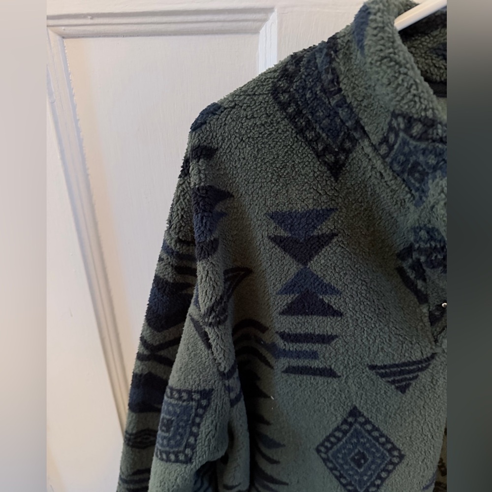 Men's Patterned Fleece Pullover by Riley Ridge - Picture 2 of 4